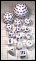 Dice : Dice - Dice Sets - Auster Store White with Purple Numerals - Amazon Feb 2024